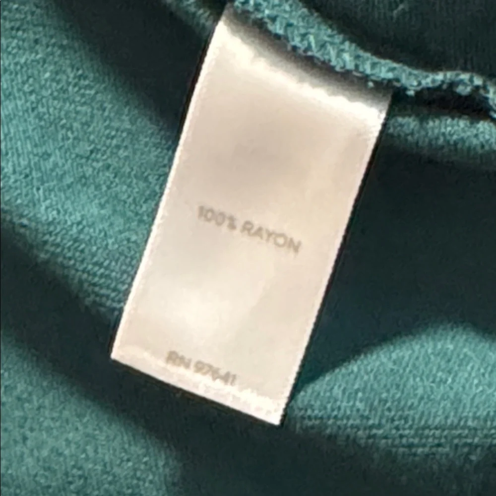 NEW J. Jill Women's Teal Green Velvet Puff Sleeve Shift Dress medium petite $129 - Picture 10 of 10